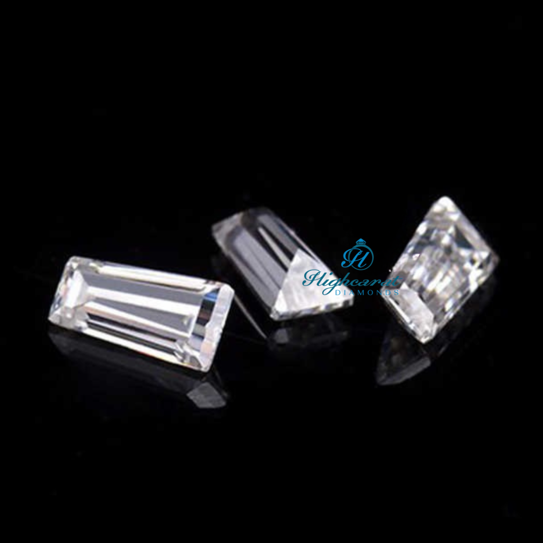 Tapered Baguette Cut Elegance Loose Diamond, White Colorless Lab Grown Antique IGI Certified Diamond Use For Wedding Jewelry