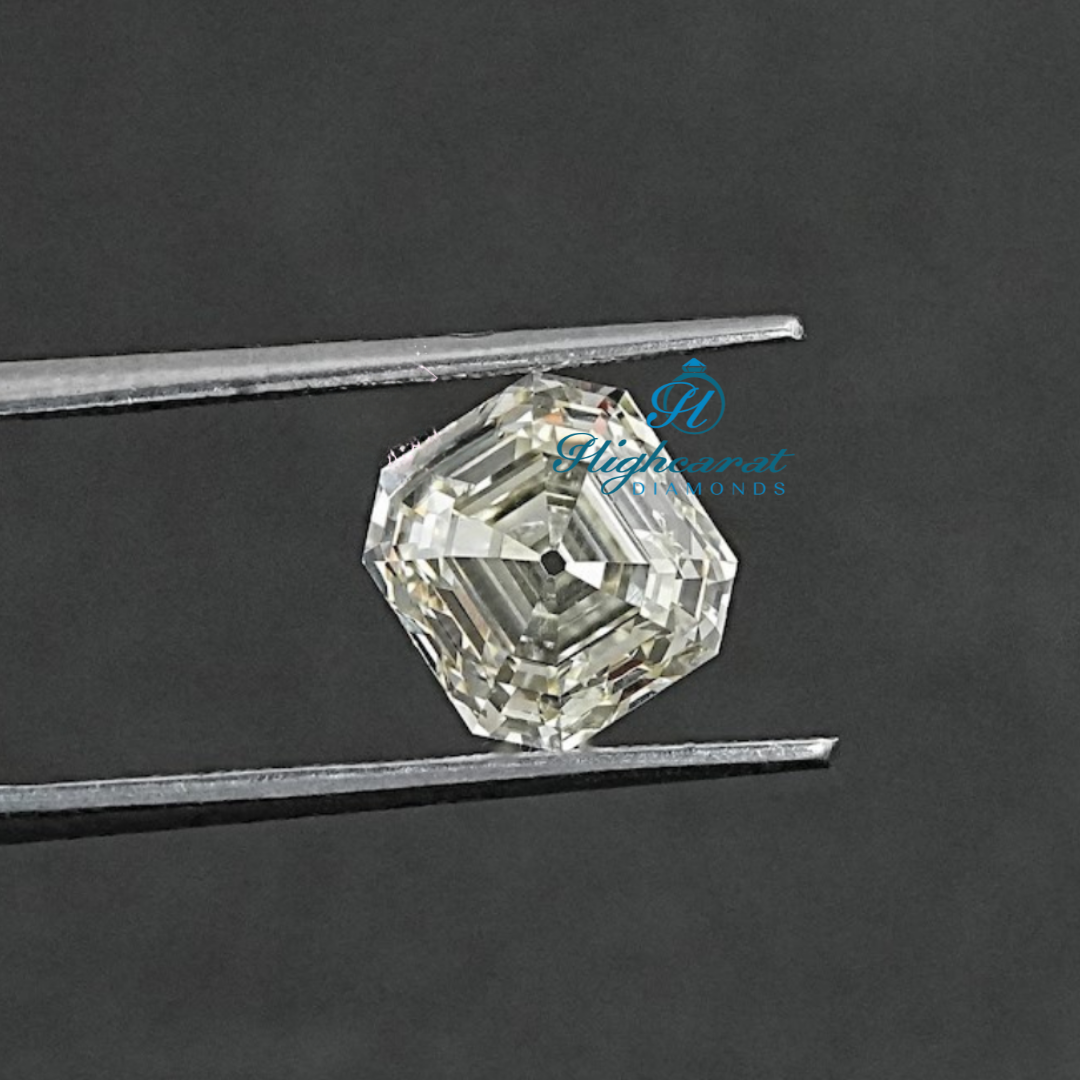 Asscher Cut Loose Diamond, Old Mine Antique Lab Grown Elegant Stunning Minimalist Vintage Diamond Use For Wedding Jewelry For Her