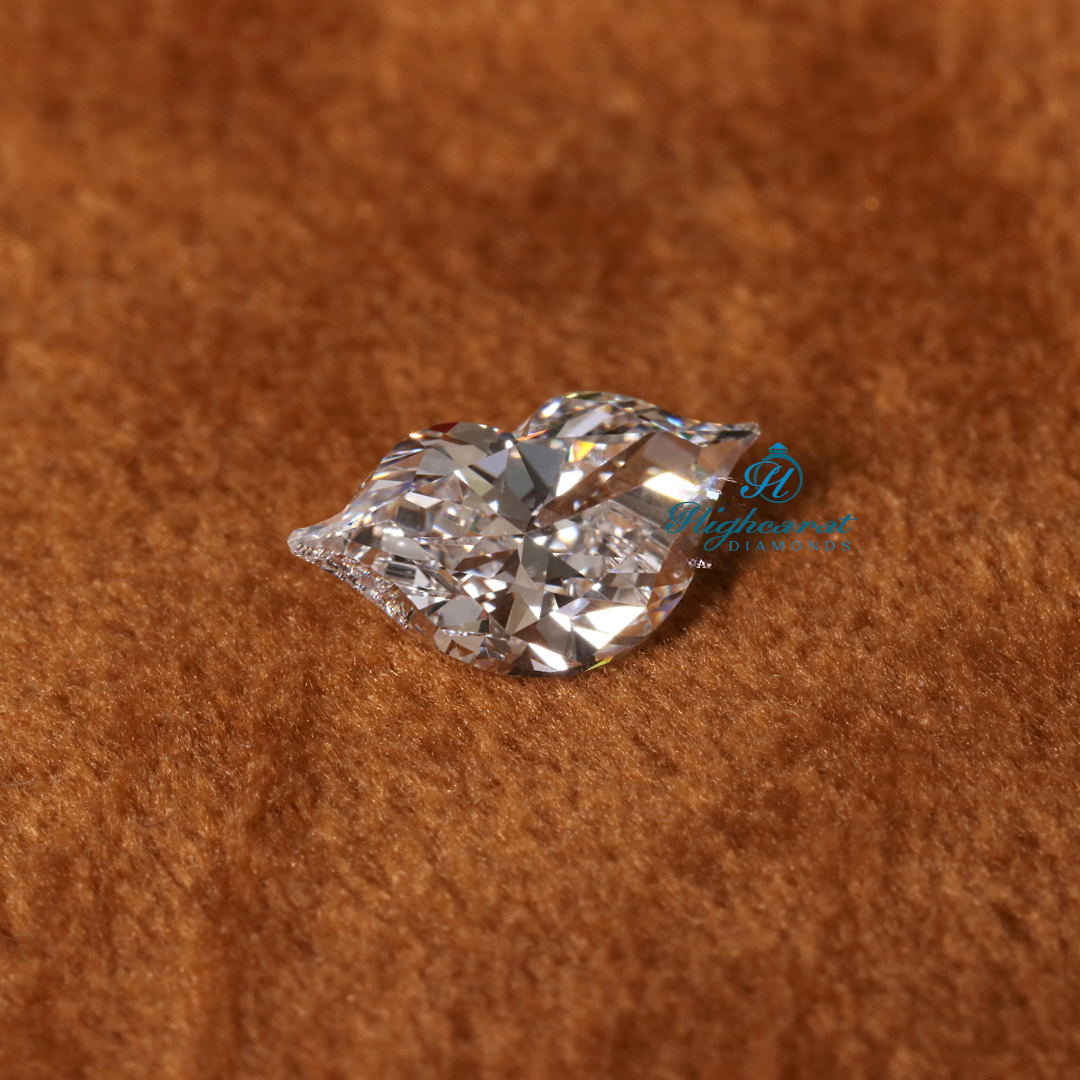 Lip Shape Antique Minimalist Dainty Loose Diamond, Unique lab Grown Elegance Perfect Cluster Diamond Use For Jewelry