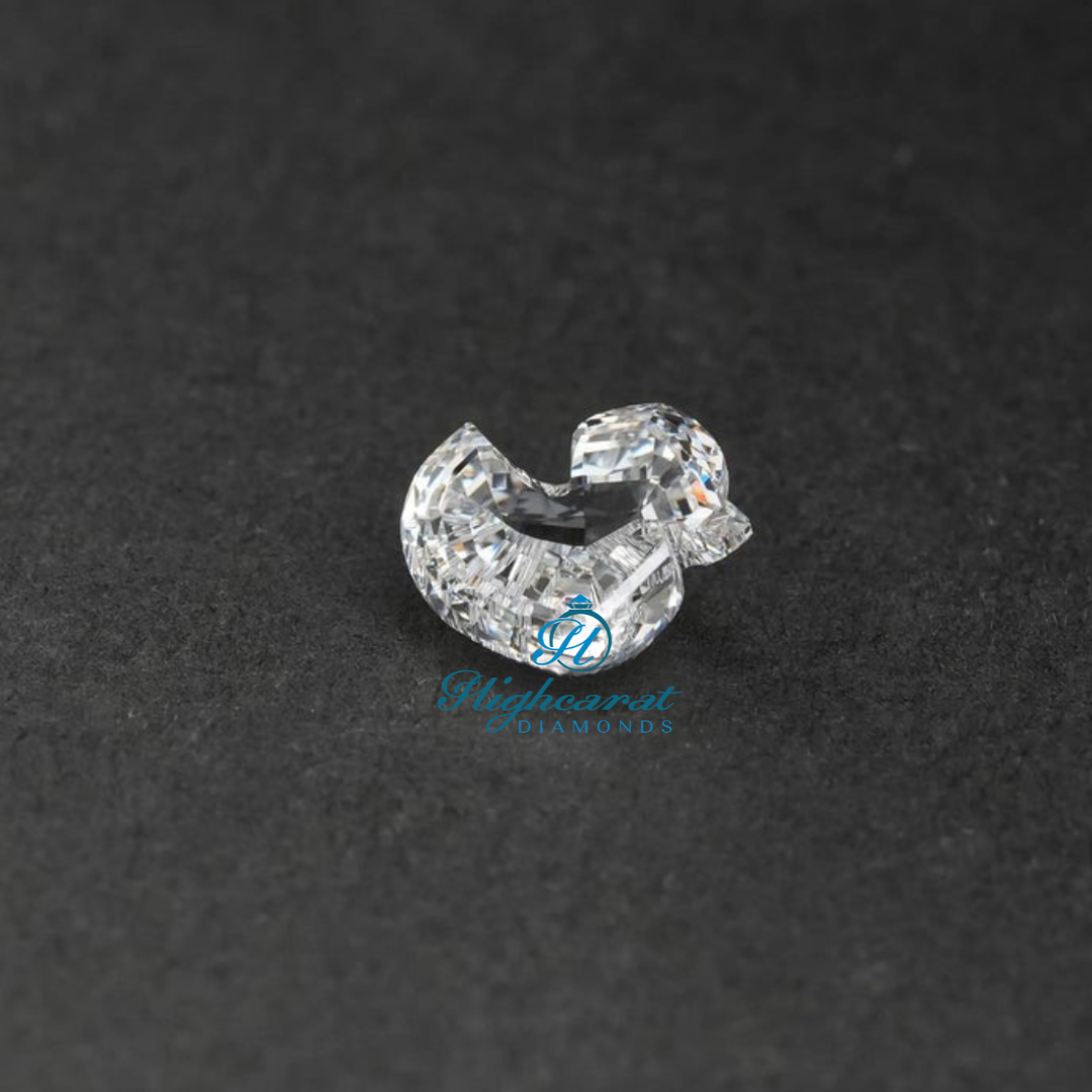 Elegant Duck Shape Loose Lab Grown Diamond, Sparkling Antique Minimalist Cluster Diamond Use For Pendant