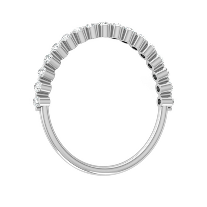 Round Cut Diamond Eternity Band Ring In 14K Gold Light & Comfortable For Daily Wearing