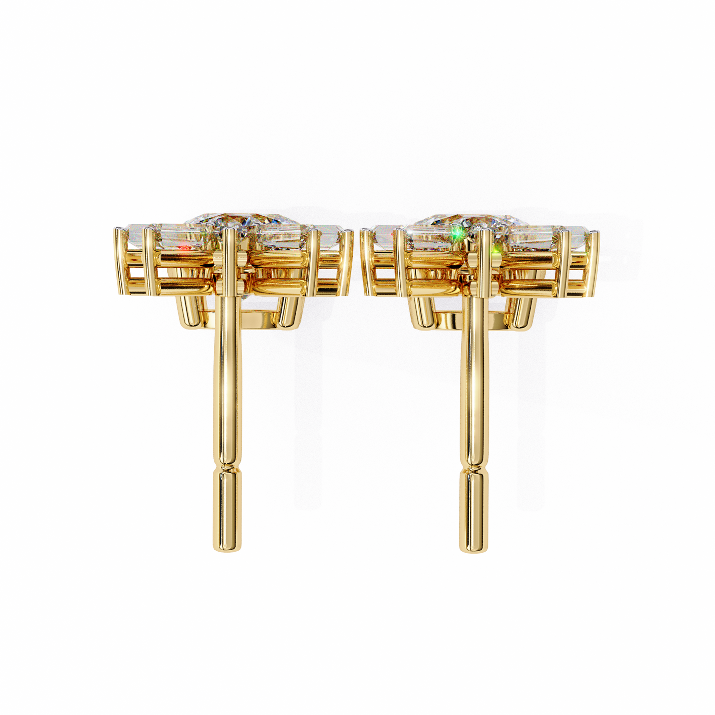 Baguette And Round Cut High Quality Diamond Antique Art Deco Vintage Classic Handmade Drop Wedding Earring Gift For Her