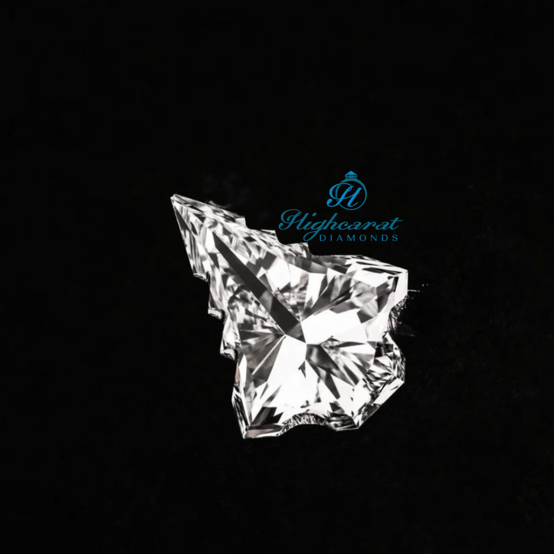Christmas Tree Shape Diamond, Antique Top Grade Loose Lab Grown Diamond, Stunning Delicate Elegance Diamond Necklace For Her