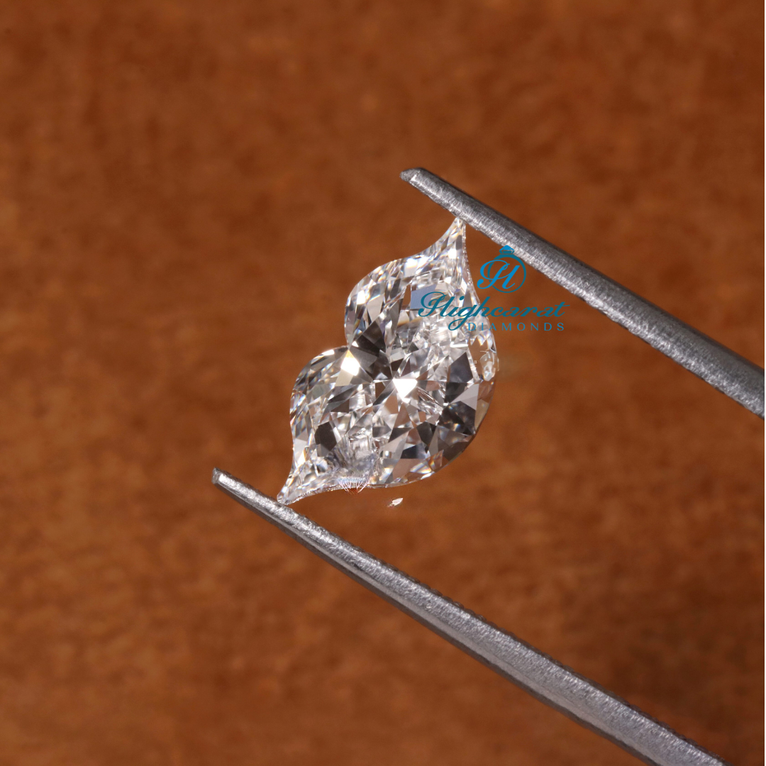 Lip Shape Antique Minimalist Dainty Loose Diamond, Unique lab Grown Elegance Perfect Cluster Diamond Use For Jewelry