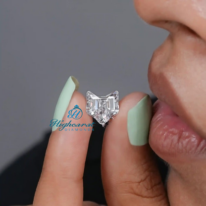 Cat Shape Loose Diamond, Delicate Vintage White Colorless Stunning Lab Grown Diamond Use For All Jewelry