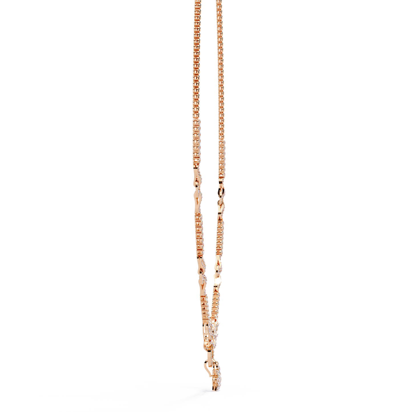 5.47 Ct Round Cut Natural And Lab Grown Diamond Minimalist Sparkling Wedding Necklace Gift For Women's - HIGHCARAT DIAMONDS