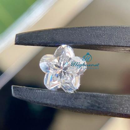 Flower Shape Top Grade Lab Grown Loose Diamond, Delicate Antique Classic Vintage Stunning Diamond Use For Necklace