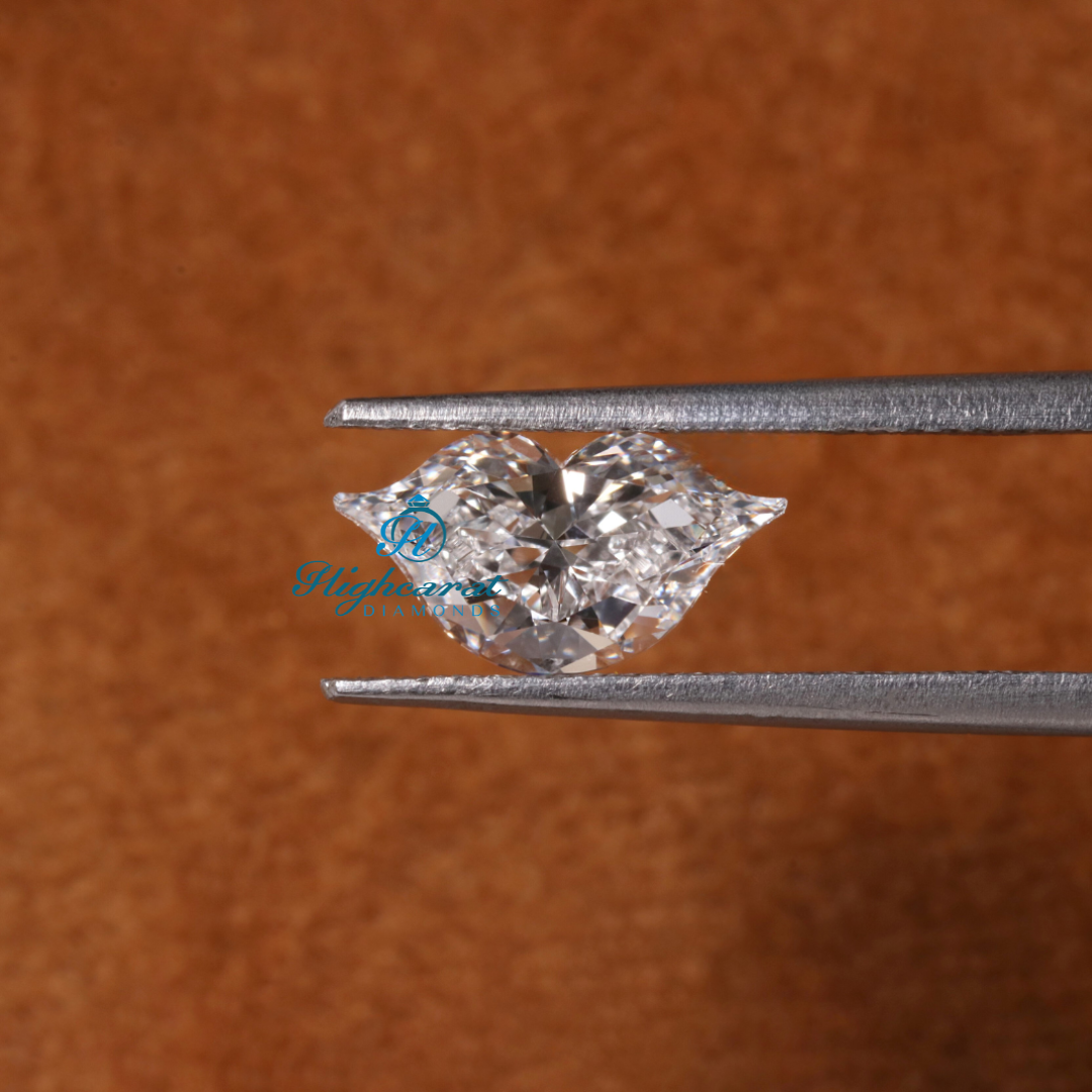 Lip Shape Antique Minimalist Dainty Loose Diamond, Unique lab Grown Elegance Perfect Cluster Diamond Use For Jewelry