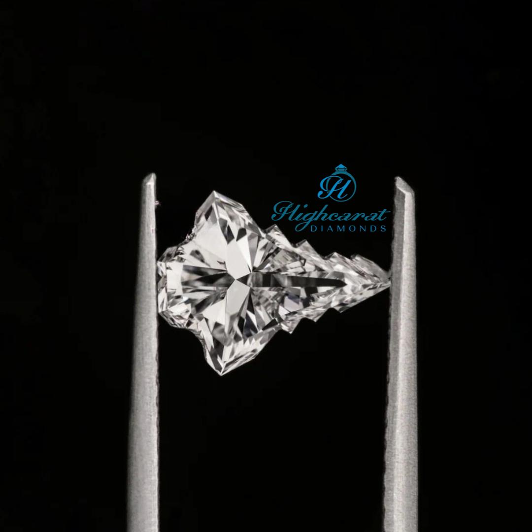 Christmas Tree Shape Diamond, Antique Top Grade Loose Lab Grown Diamond, Stunning Delicate Elegance Diamond Necklace For Her