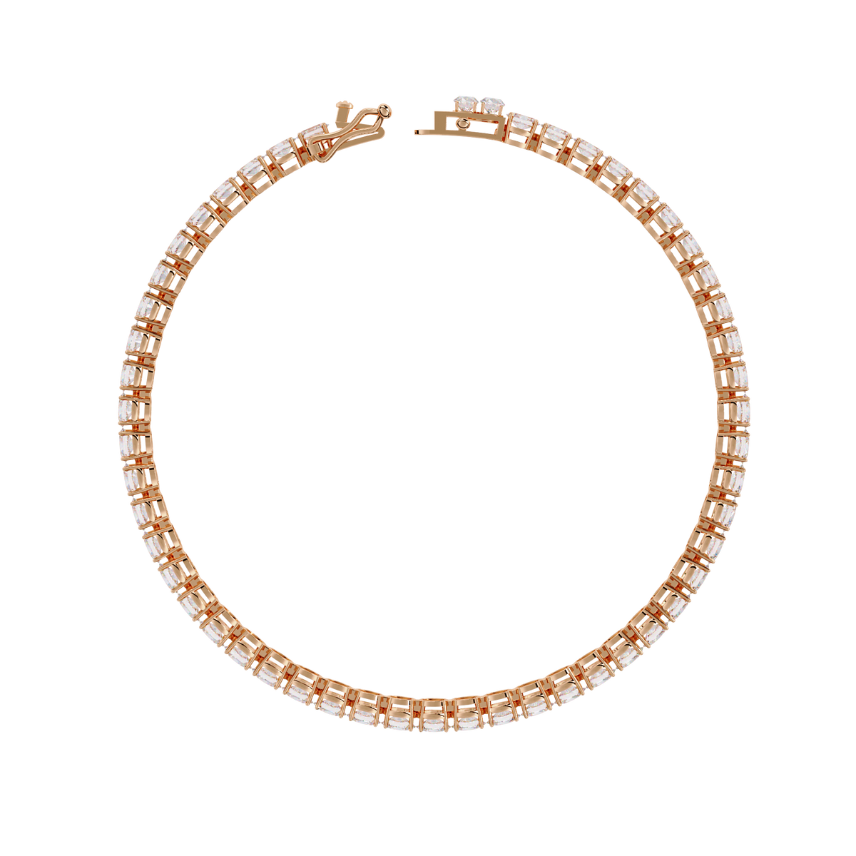 6.72Ct Oval Cut Top Grade Diamond Unique Minimalist Vintage Elegant Stacking Tennis Bridal Bracelet For Her - HIGHCARAT DIAMONDS