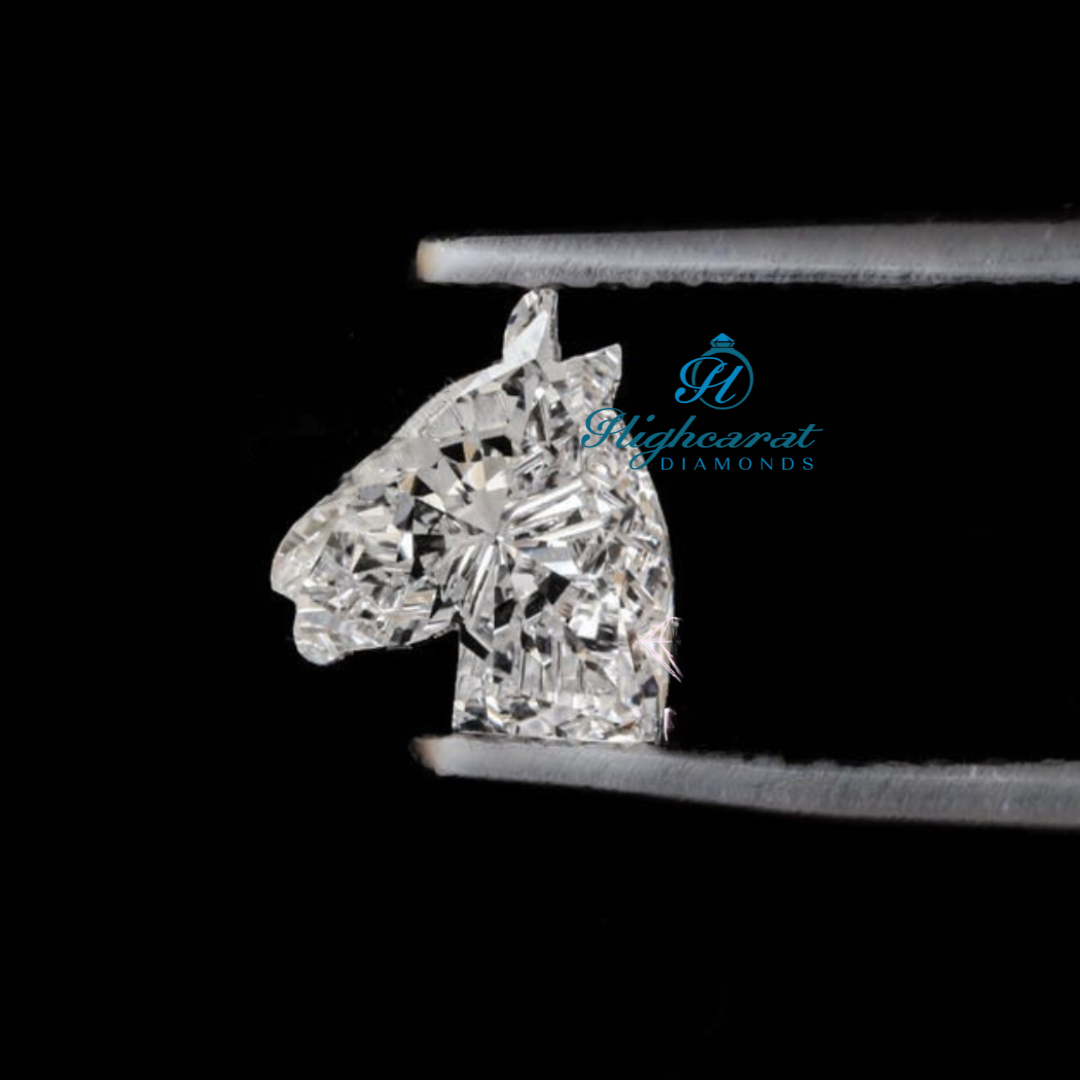 Horse Shape Elegant White Colorless Loose Diamond, Antique Statement Loose Stunning Dainty Diamond Use For Earring, Pendant