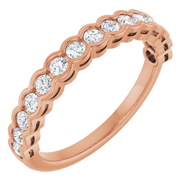 14K Yellow 1/4 CTW Lab-Grown Diamond Anniversary Band