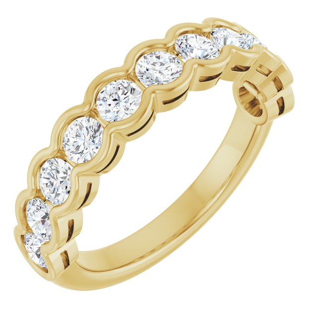 14K Yellow 1/4 CTW Lab-Grown Diamond Anniversary Band