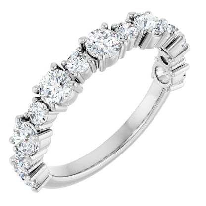 14K Rose 1/2 CTW Lab-Grown Diamond Anniversary Band