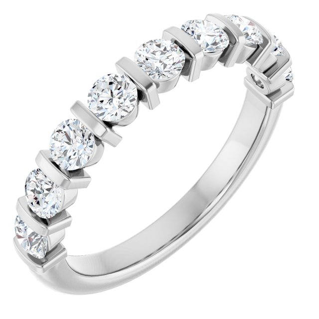 14K White 1/5 CTW Lab-Grown Diamond Anniversary Band