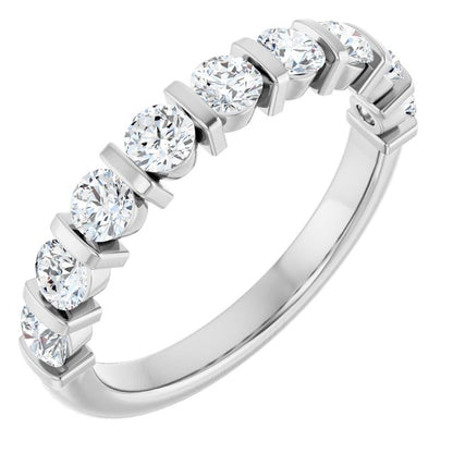 14K White 1/5 CTW Lab-Grown Diamond Anniversary Band