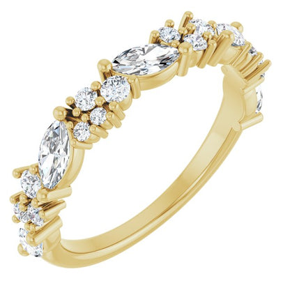 14K White 1 CTW Lab-Grown Diamond Anniversary Band