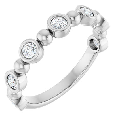 14K Rose 1/5 CTW Lab-Grown Diamond  Anniversary Band