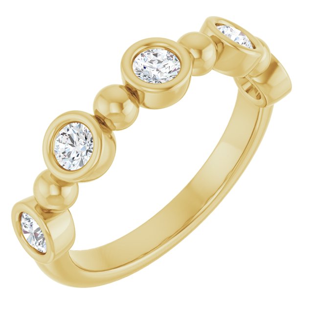 14K Rose 1/5 CTW Lab-Grown Diamond  Anniversary Band