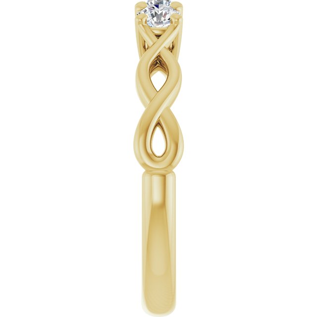 14K Yellow 3/8 CTW Lab-Grown Diamond Anniversary Band