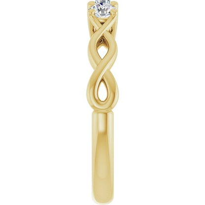 14K Yellow 3/8 CTW Lab-Grown Diamond Anniversary Band