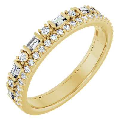 14K White 1/2 CTW Lab-Grown Diamond Anniversary Band