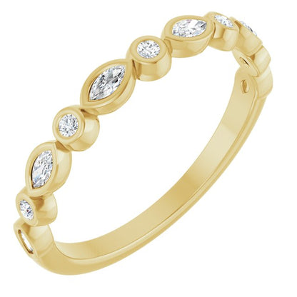 14K White 1/5 CTW Lab-Grown Diamond Anniversary Band