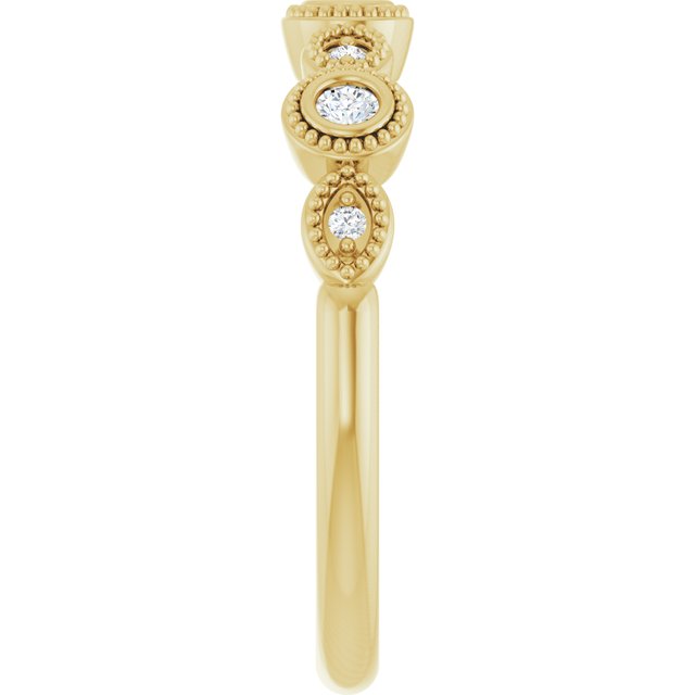 14K Yellow 1/8 CTW Lab-Grown Diamond  Anniversary Band