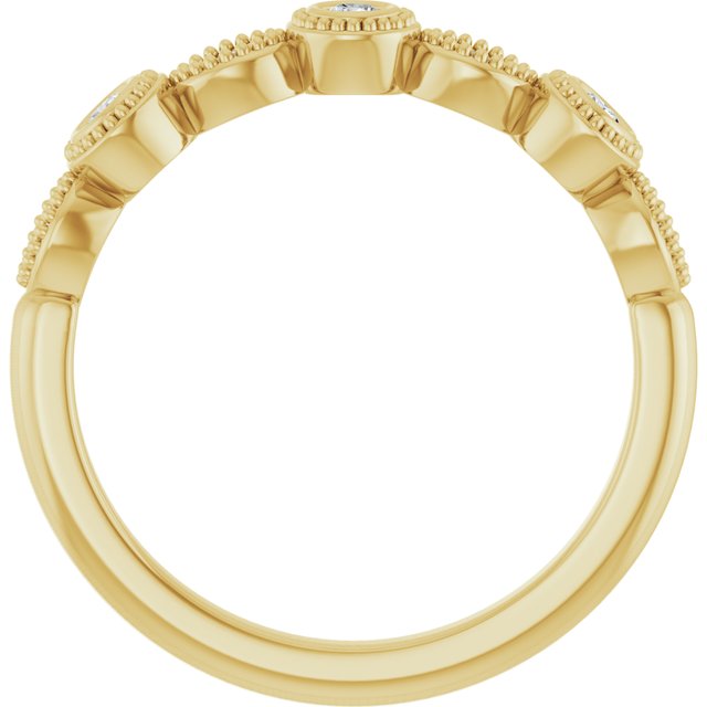 14K Yellow 1/8 CTW Lab-Grown Diamond  Anniversary Band