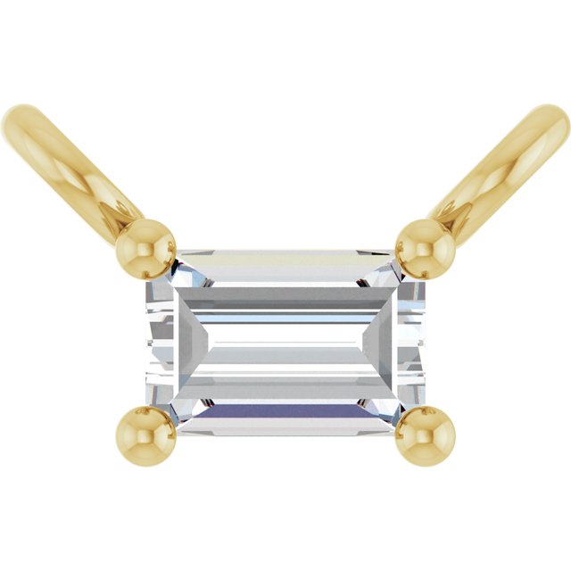 14K Yellow 1/8 CTW Lab-Grown Diamond Pendants Center