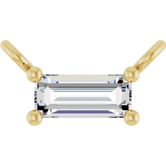 14K Yellow 1/8 CTW Lab-Grown Diamond Pendants Center