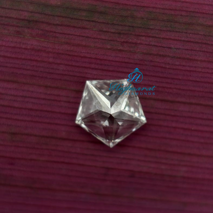 Pentagon Cut Loose Diamond, Antique White Colorless Lab Grown Dainty Stackable Diamond Use For Pendant