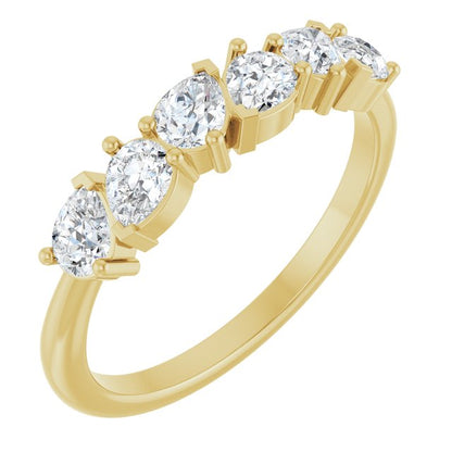 14K White 7/8 CTW Lab-Grown Diamond Anniversary Band