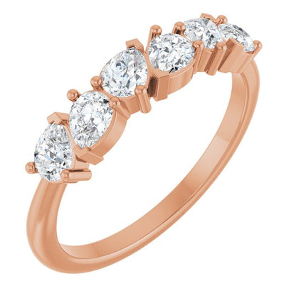 14K White 7/8 CTW Lab-Grown Diamond Anniversary Band