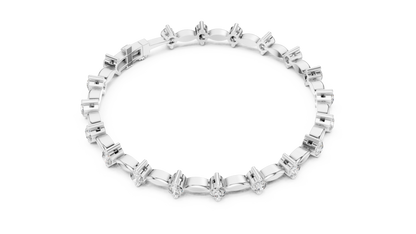 2.09CT Round Cut Top Grade Diamond Unique Delicate Elegant Vintage Tennis Bracelet Gift For Women's