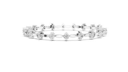 2.09CT Round Cut Top Grade Diamond Unique Delicate Elegant Vintage Tennis Bracelet Gift For Women's