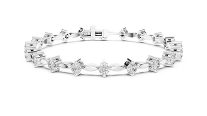 2.09CT Round Cut Top Grade Diamond Unique Delicate Elegant Vintage Tennis Bracelet Gift For Women's