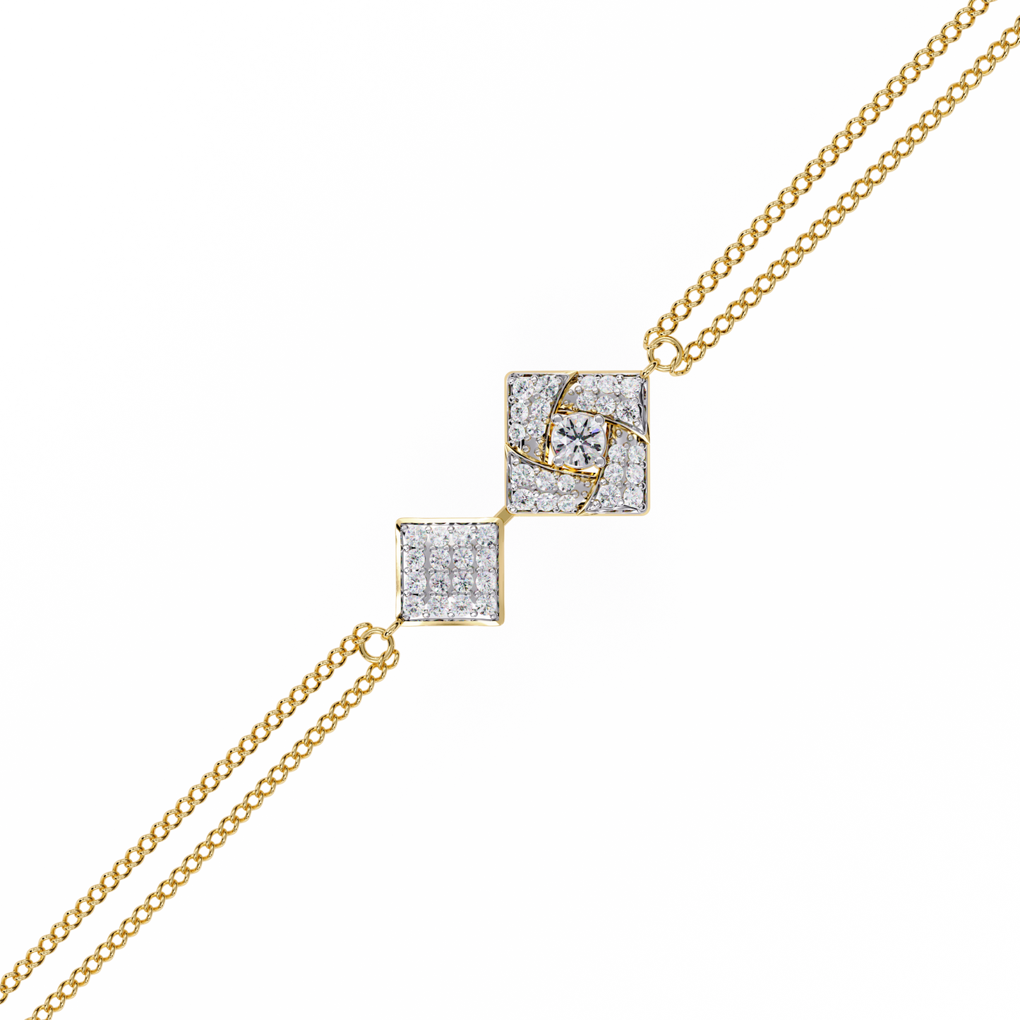 Round Cut Top Grade Natural Diamond Stunning Minimalist Dainty Party Wear Bracelet For Her