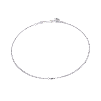 Round Cut Top Grade Natural Diamond Stunning Minimalist Dainty Party Wear Bracelet For Her