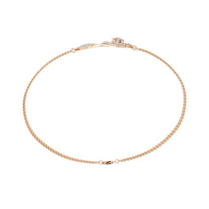Round Cut Top Grade Natural Diamond Stunning Minimalist Dainty Party Wear Bracelet For Her