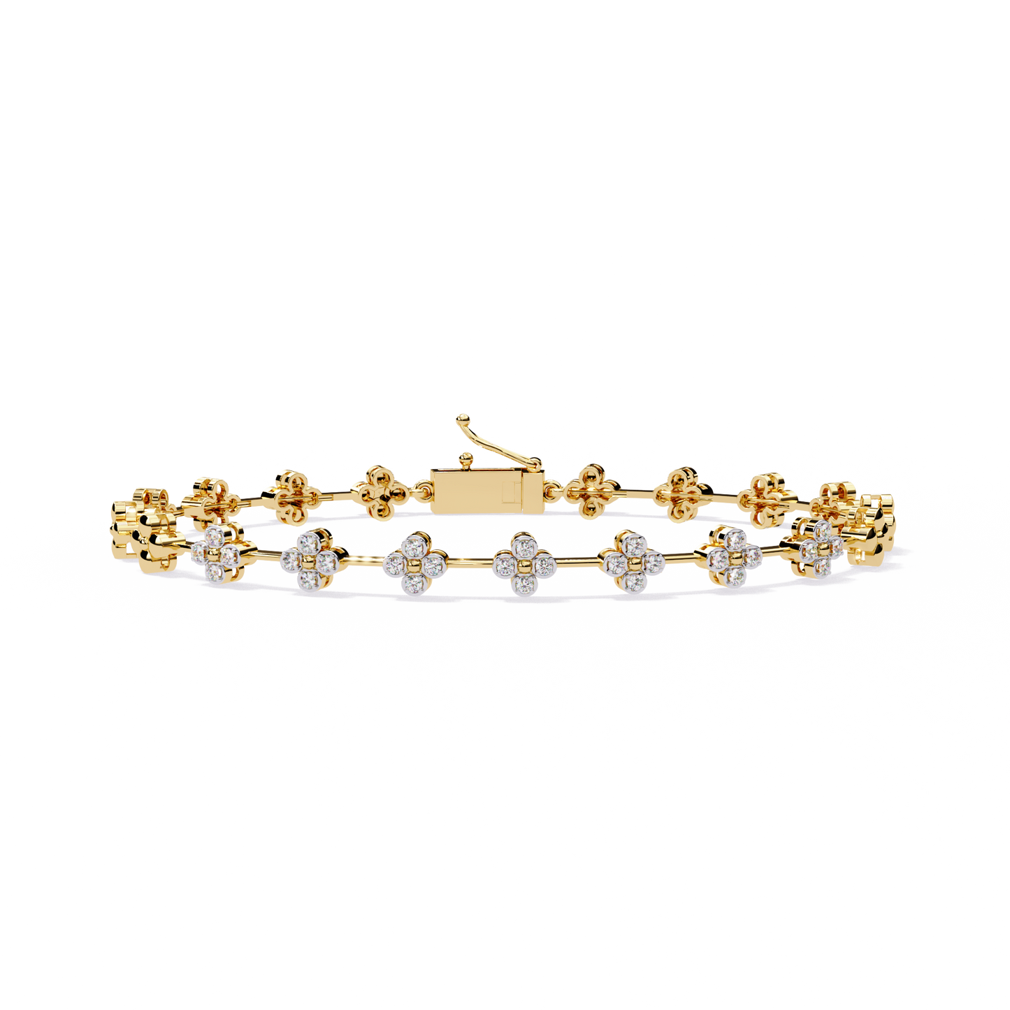 Round Cut Diamond Delicate Classic Handmade Wedding Minimalist Bracelet Special Day Gift For Her