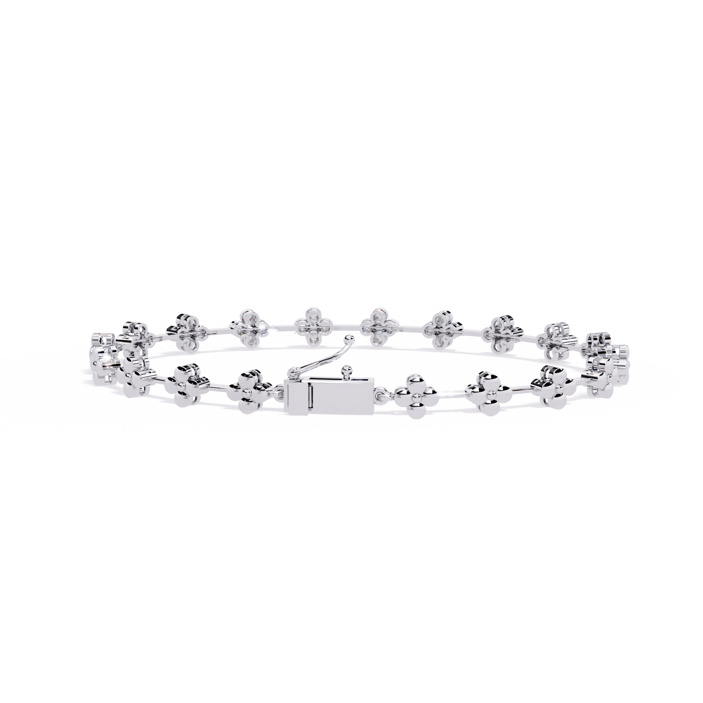 Round Cut Diamond Delicate Classic Handmade Wedding Minimalist Bracelet Special Day Gift For Her