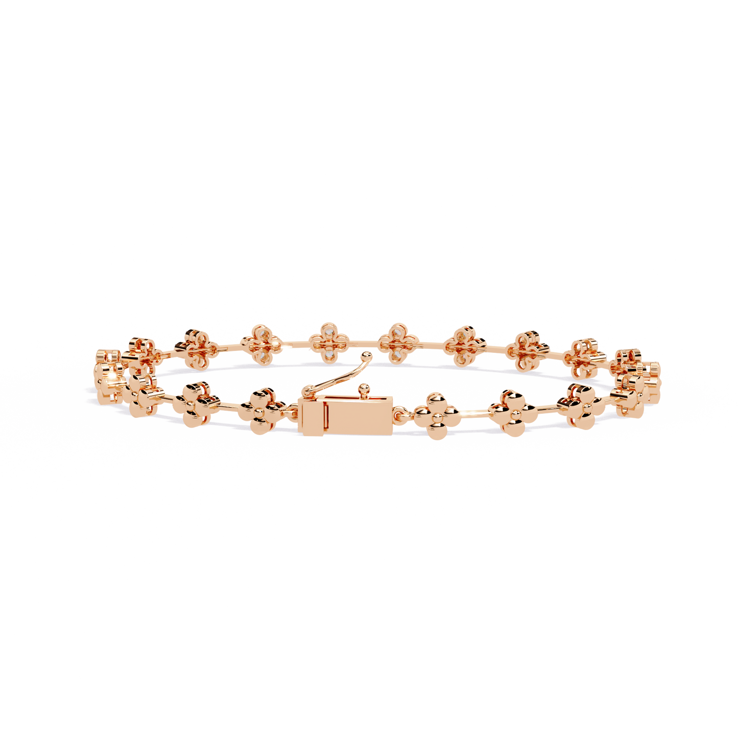 Round Cut Diamond Delicate Classic Handmade Wedding Minimalist Bracelet Special Day Gift For Her