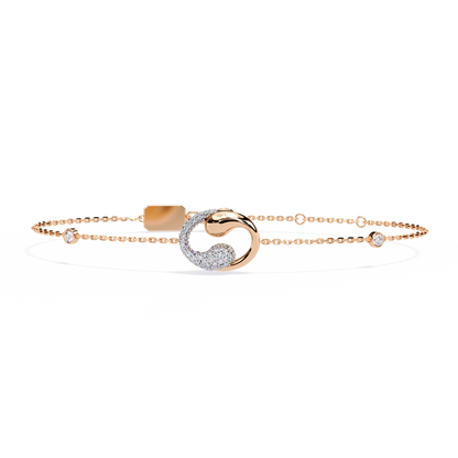 White Colorless Round Cut Lab Grown Diamond Elegant Vintage Classic Stackable Every Day Cuff Bracelet