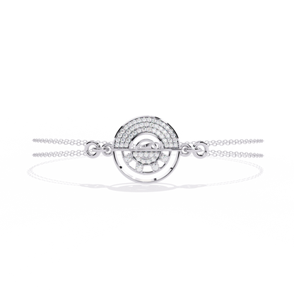 Round Cut Top Grade Diamond Unique 14k Solid Rose Gold Minimalist Handcrafted Cuff Bracelet For Women's