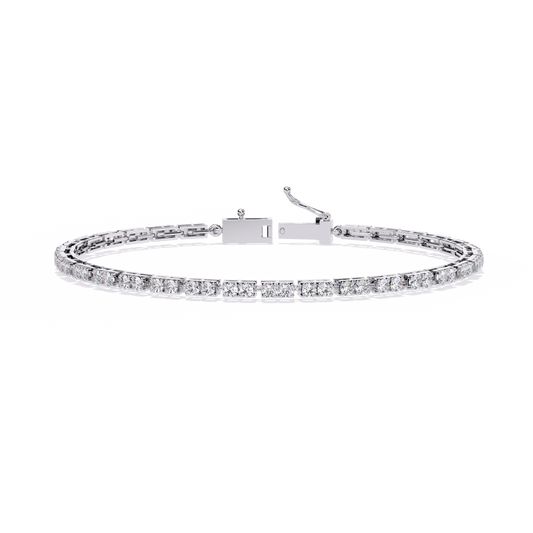 2.30Ct Round Cut Dimond Antique Delicate Minimalist Dainty Vintage Tannins Wedding Bracelet Gift For Women's