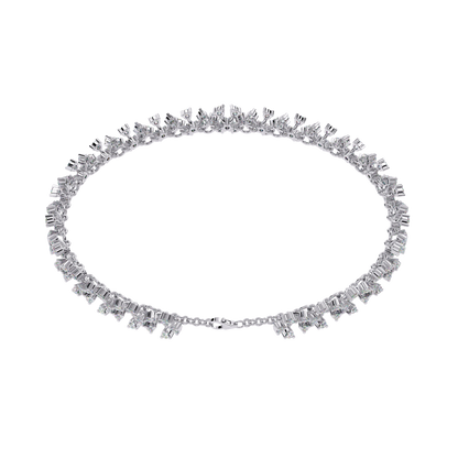 1.59Ct Round Cut Top Grade Diamond Antique Flower Shape Cluster Dainty Bridesmaid Tennis Bracelet Gift For Women's