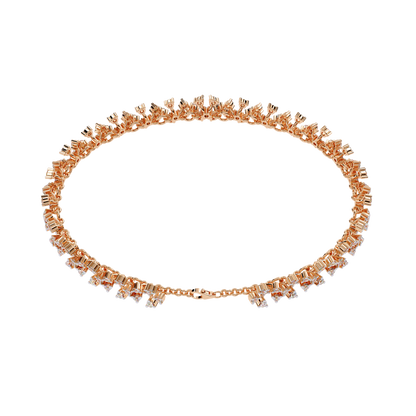 1.59Ct Round Cut Top Grade Diamond Antique Flower Shape Cluster Dainty Bridesmaid Tennis Bracelet Gift For Women's