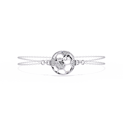 Vintage Circle Shape Round Cut Diamond Elegant Dainty Minimalist Statement Daily Wear Cuff Bracelet For Her