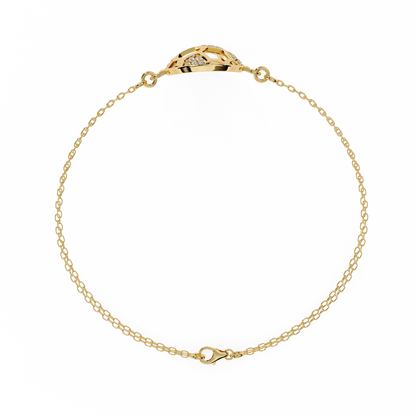 Vintage Circle Shape Round Cut Diamond Elegant Dainty Minimalist Statement Daily Wear Cuff Bracelet For Her